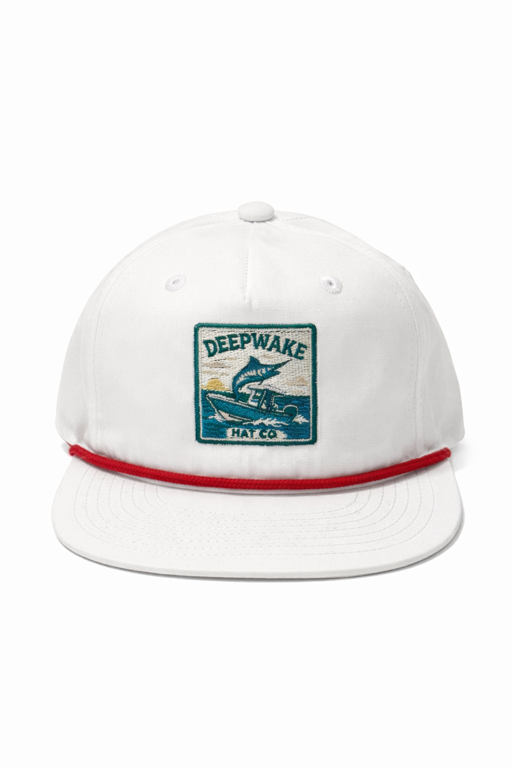 White- Offshore Catch Rope Hat – Deepwake Hat Co.