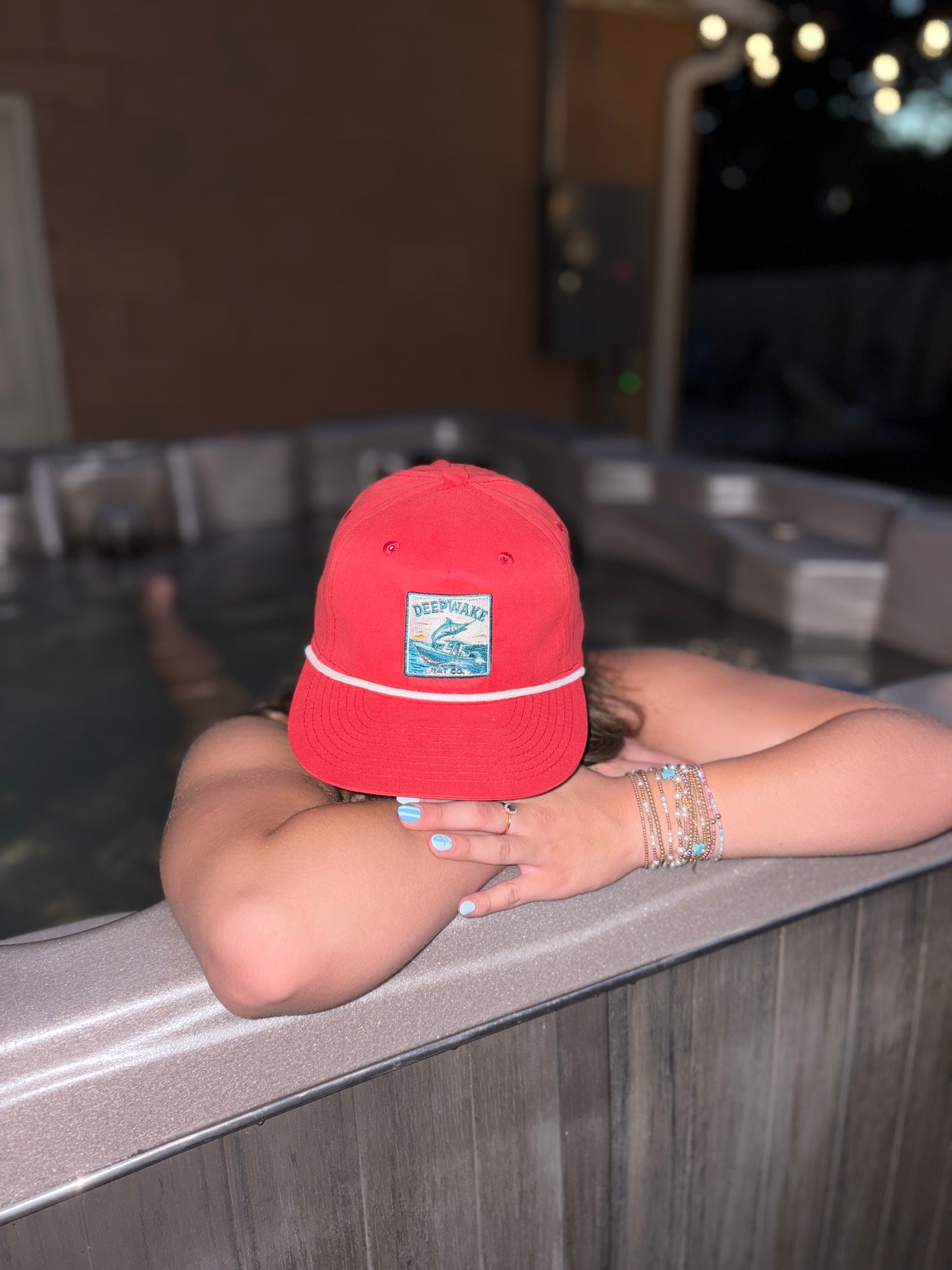 Red- Offshore Catch Rope Hat