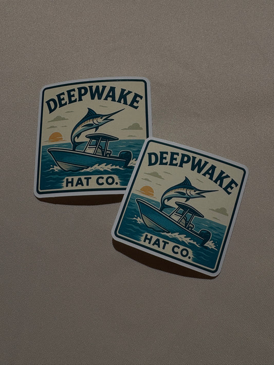 Deepwake Hat Co. Stickers